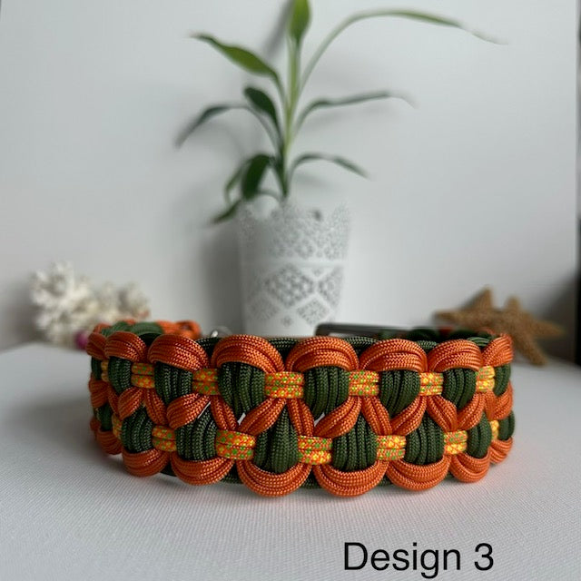 Custom Design Collar - Handmade Paracord & BioThane® Collar