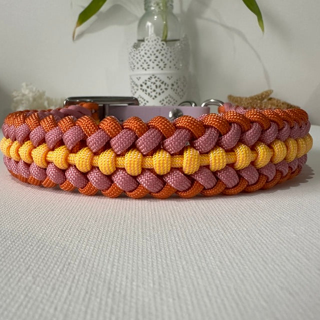 Sunrise - Handmade Paracord & BioThane® Collar