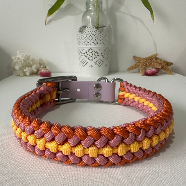 Sunrise - Handmade Paracord & BioThane® Collar