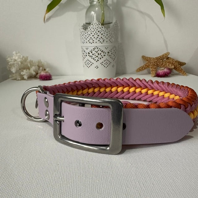Sunrise - Handmade Paracord & BioThane® Collar