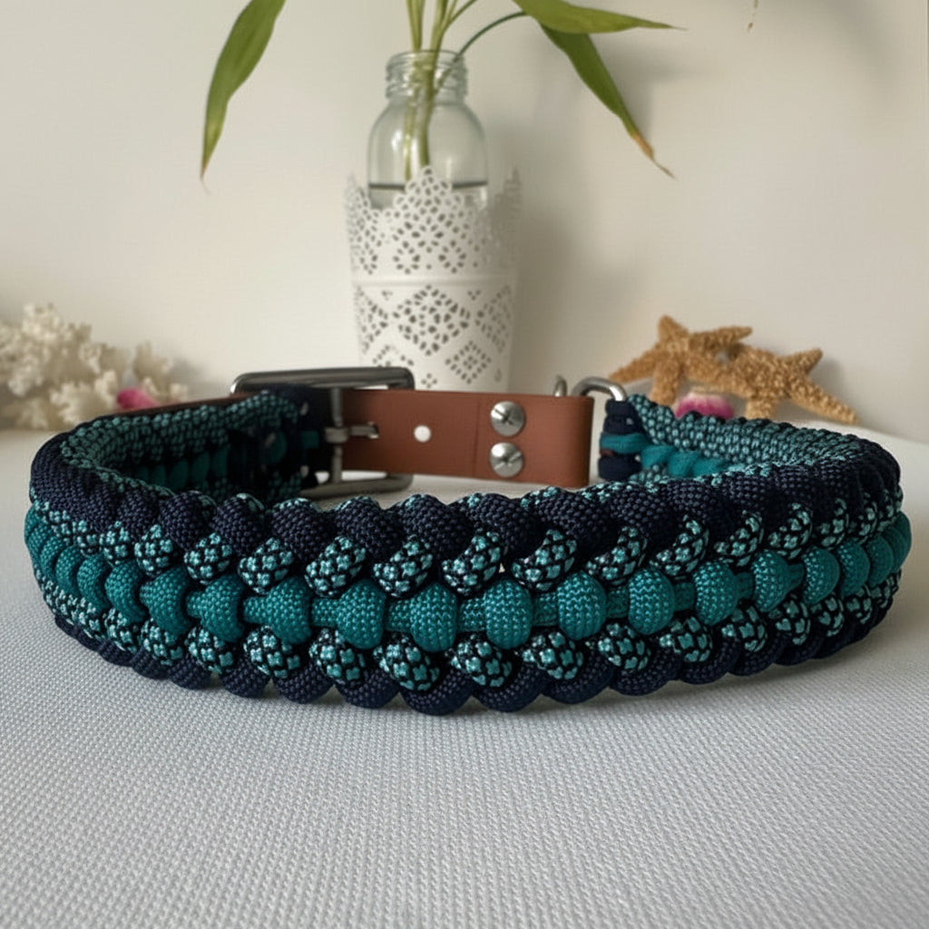 Neptune - Handmade Paracord & BioThane® Collar