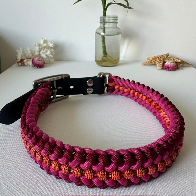 Sunset - Handmade Paracord & BioThane® Collar