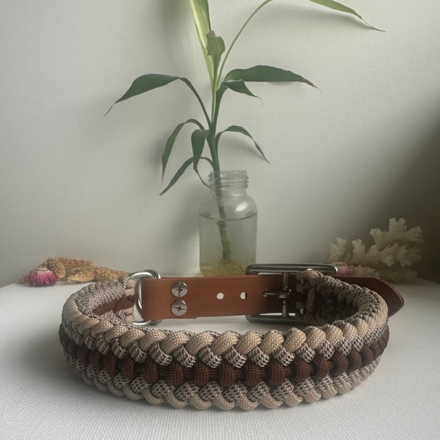 Truffle - Handmade Paracord & BioThane® Collar