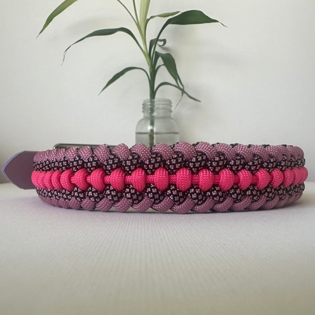 Pink Dreams - Handmade Paracord & BioThane® Collar