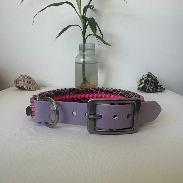 Pink Dreams - Handmade Paracord & BioThane® Collar