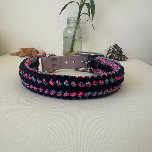 Aurora - Handmade Paracord & BioThane® Collar