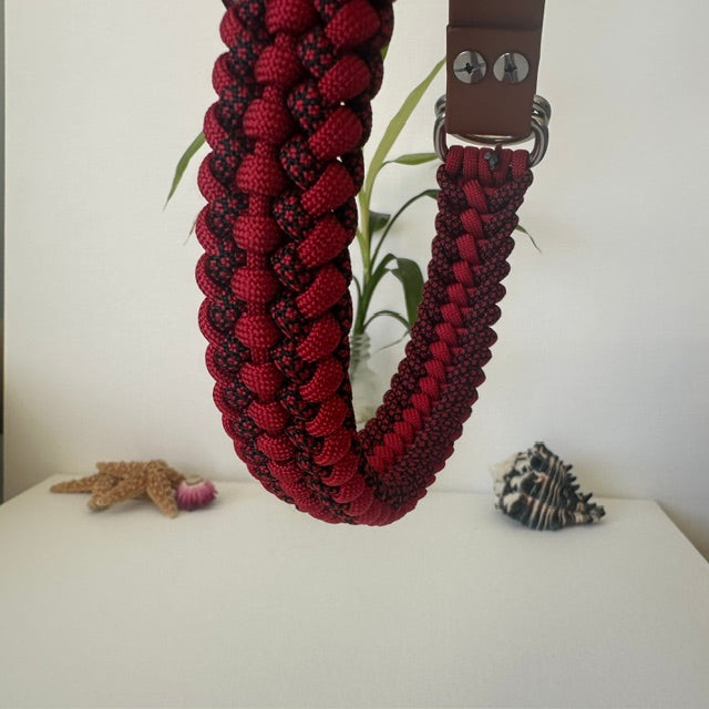 Blood Moon - Handmade Paracord & BioThane® Collar
