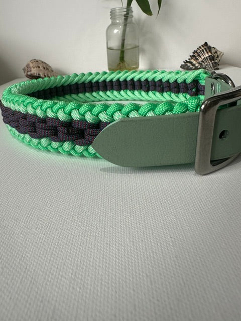 Green Ivy - Handmade Paracord & BioThane® Collar
