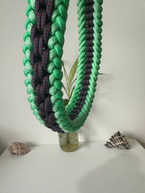 Green Ivy - Handmade Paracord & BioThane® Collar