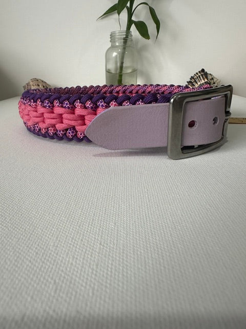 Amethyst Bloom - Handmade Paracord & BioThane® Collar
