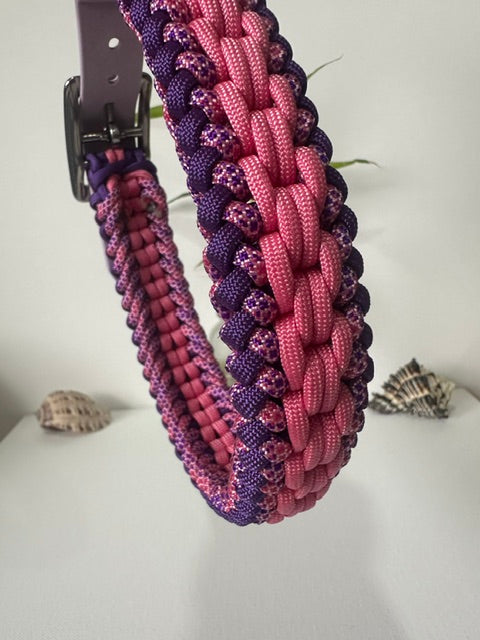 Amethyst Bloom - Handmade Paracord & BioThane® Collar