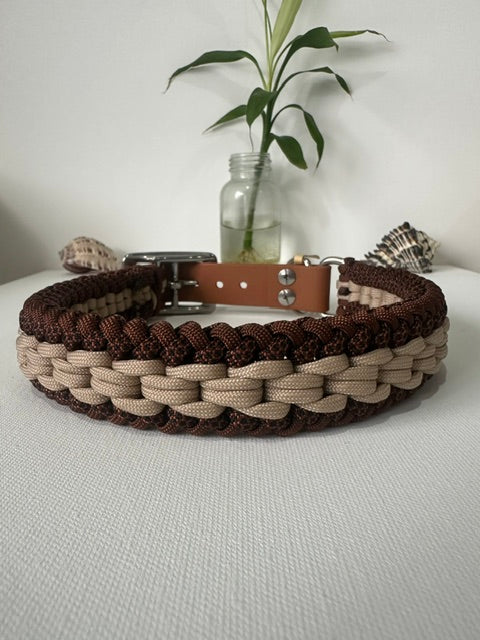 Mocha - Handmade Paracord & BioThane® Collar
