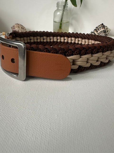 Mocha - Handmade Paracord & BioThane® Collar