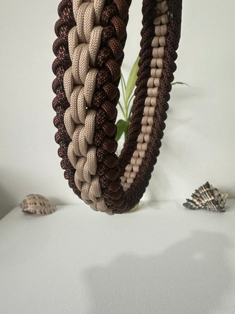 Mocha - Handmade Paracord & BioThane® Collar