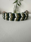 Forest Whisper - Handmade Paracord & BioThane® Collar (Small)