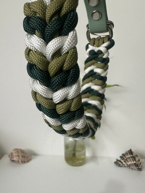 Forest Whisper - Handmade Paracord & BioThane® Collar (Small)