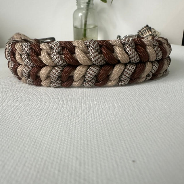 Truffle - Handmade Paracord & BioThane® Collar (Small)