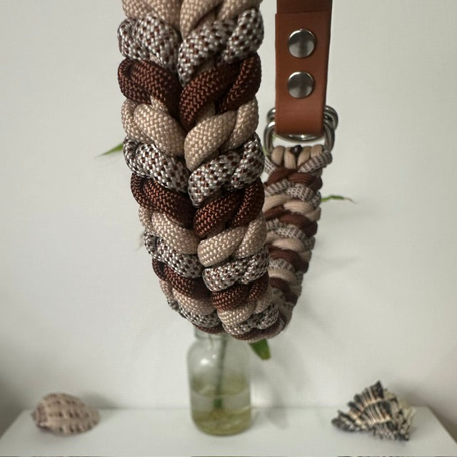 Truffle - Handmade Paracord & BioThane® Collar (Small)