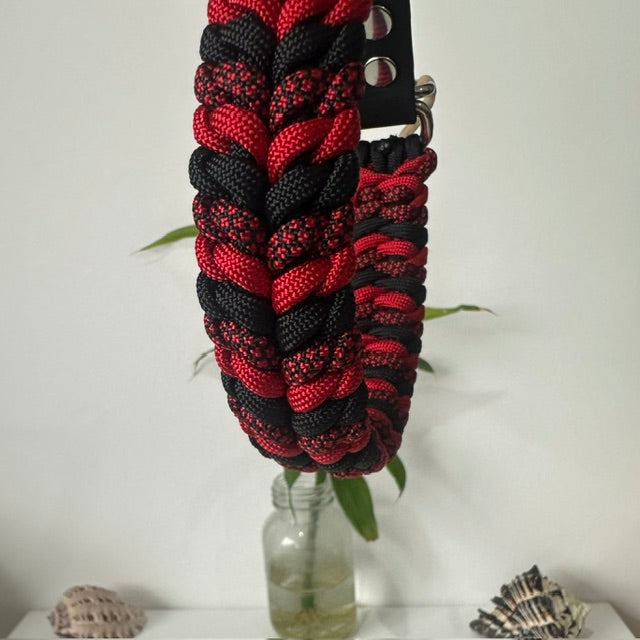 Dragonfire - Handmade Paracord & BioThane® Collar (Small)