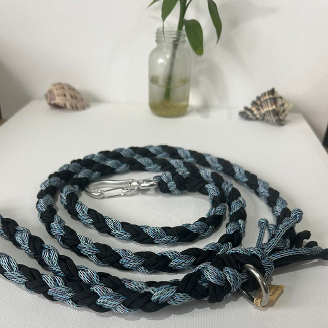 Night Wave - Handmade Paracord Dog Leashes - Strong, Lightweight & Stylish