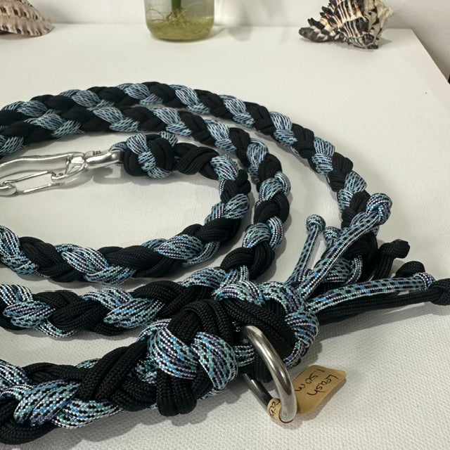 Night Wave - Handmade Paracord Dog Leashes - Strong, Lightweight & Stylish