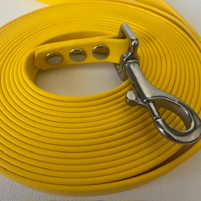Handmade Genuine BioThane® Dog Long Lines - Durable, Waterproof & Vegan-Friendly